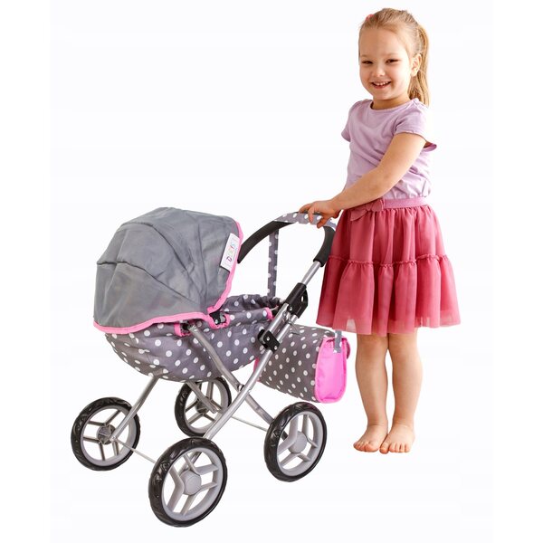 Deep Doris Puppenwagen mit Mehrzwecktasche und faltbarer Struktur