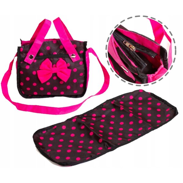 3-in-1-Set mit tiefem Gondel-Puppenwagen und geräumigem Puppenwagen mit Doris-Tasche