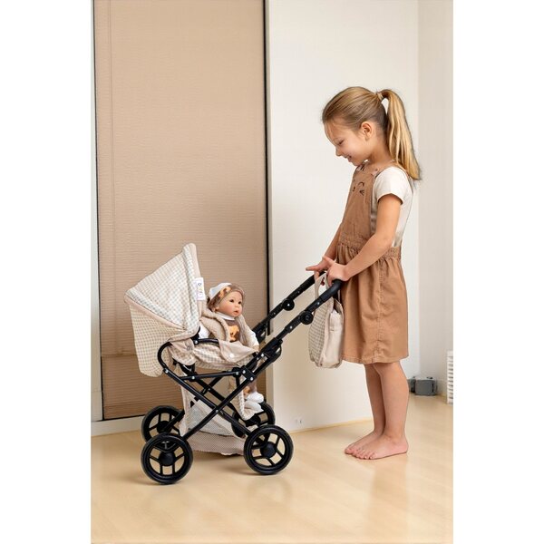Doris 3in1 Puppenwagen: Kinderbett, Stuhl und Spieltasche für Kinder
