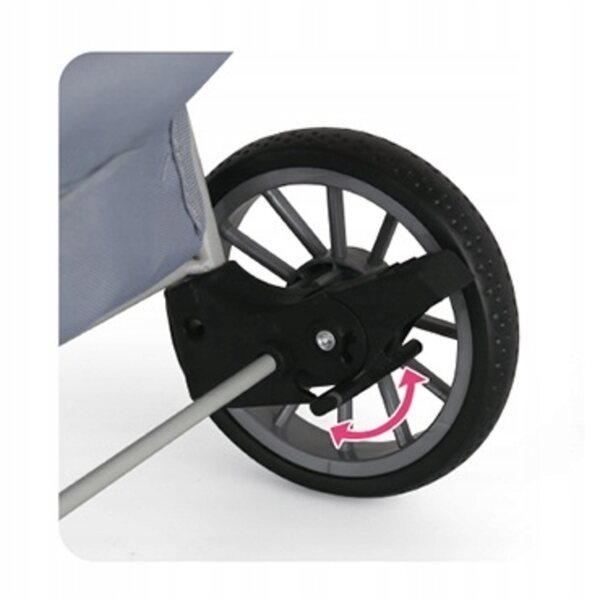 Passeggino leggero per bambole Super-Toys con telaio in alluminio e sicurezza CE
