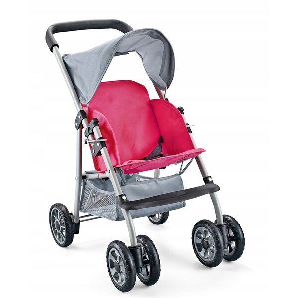 Passeggino leggero per bambole Super-Toys con telaio in alluminio e sicurezza CE