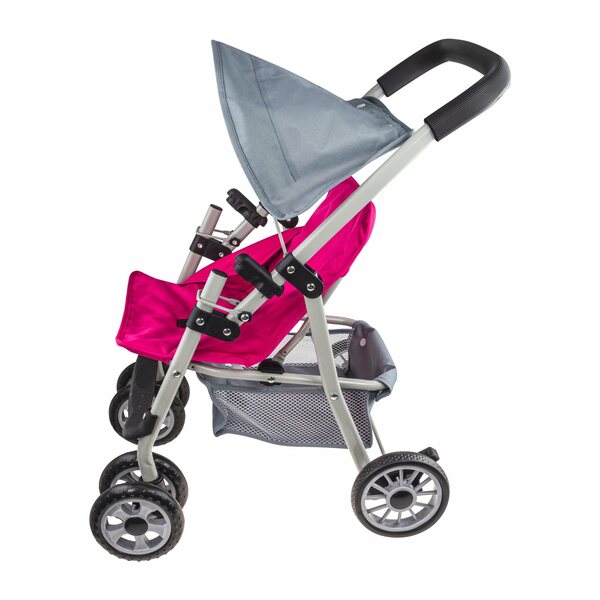 Passeggino leggero per bambole Super-Toys con telaio in alluminio e sicurezza CE