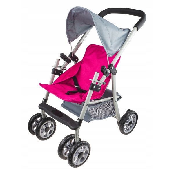 Passeggino leggero per bambole Super-Toys con telaio in alluminio e sicurezza CE