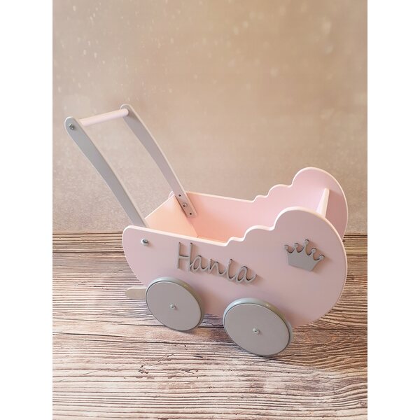 Holzkinderwagen für Tomas-Puppen – umweltfreundlich, verstellbar, hochwertig
