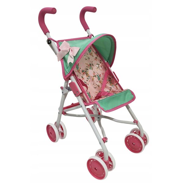 Mariotoys Passeggino per Bambole - Leggero, Pieghevole e Sicuro per Bambini 3+