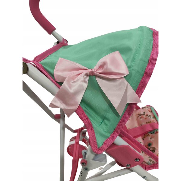 Mariotoys Passeggino per Bambole - Leggero, Pieghevole e Sicuro per Bambini 3+