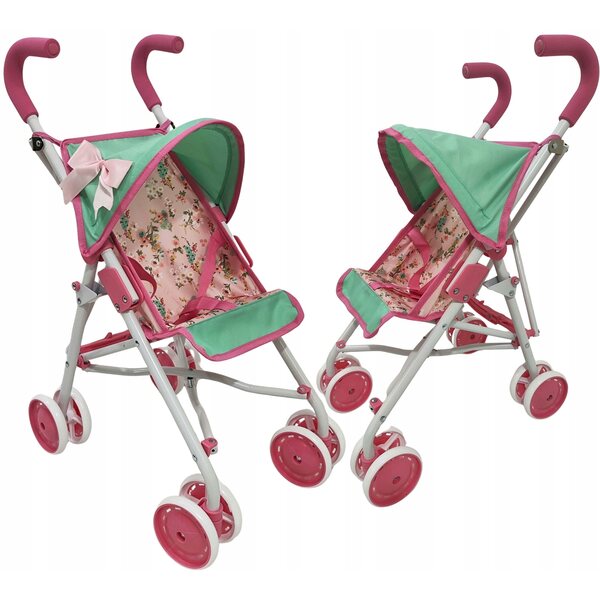 Mariotoys Passeggino per Bambole - Leggero, Pieghevole e Sicuro per Bambini 3+