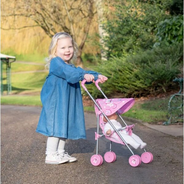 HTI Joie Puppenwagen mit Verdeck, stabil und leicht für Kinder ab 3 Jahren