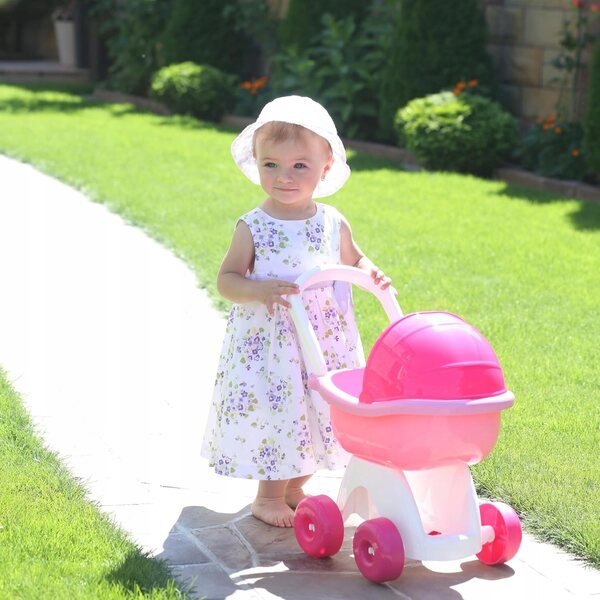 Fancy 8256 Rosa Puppenwagen für Kinder ab 3 Jahren, sicher und langlebig