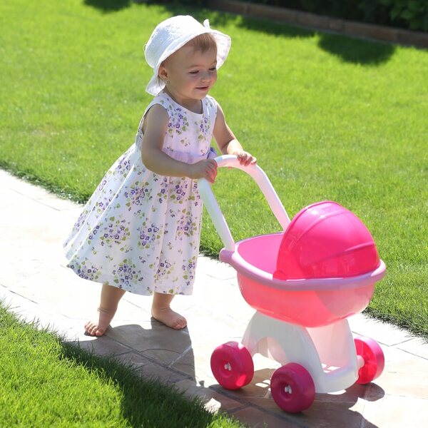 Fancy 8256 Rosa Puppenwagen für Kinder ab 3 Jahren, sicher und langlebig