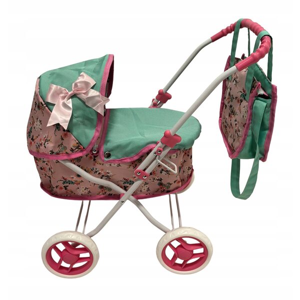 Mariotoys Tiefer Kinderwagen für Puppen ab 3 Jahren. Komfort und Retro-Design