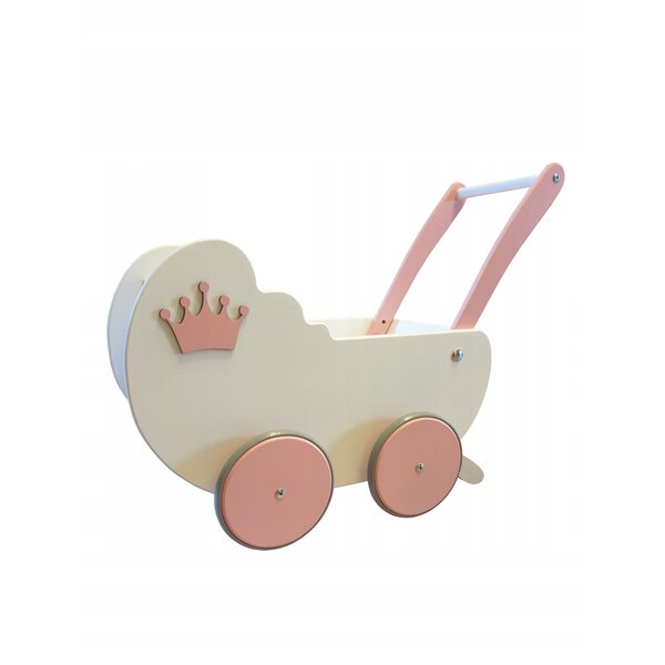 Holz-Puppenwagen G in der Tiefe verstellbar mit natürlichem Begrenzer