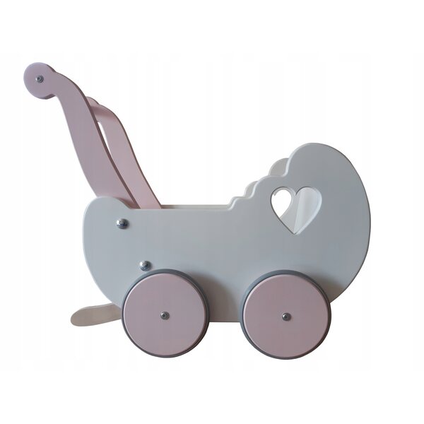 Wózek dla lalek drewniany pchacz jeździk drewniany pchacz handmade
