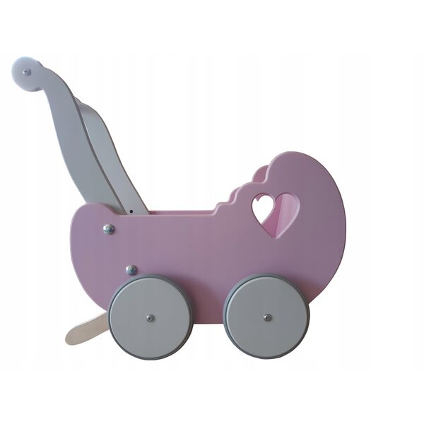 Wózek dla lalek drewniany pchacz jeździk drewniany pchacz handmade