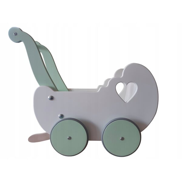 Wózek dla lalek drewniany pchacz jeździk drewniany pchacz handmade