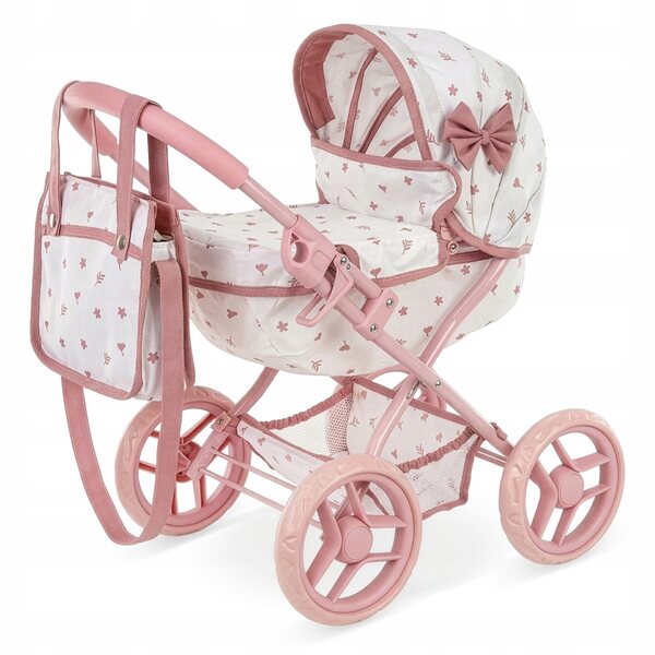 Kinderspielpuppenwagen mit tiefer Gondel und Tasche inklusive
