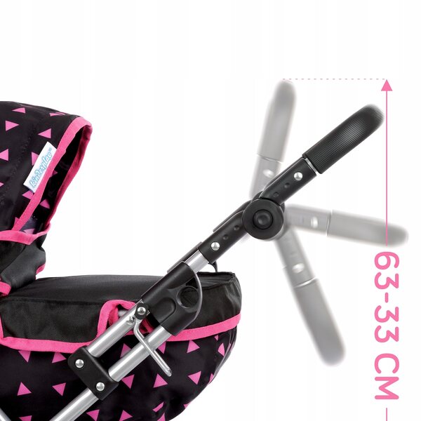 KINDERPLAY WÓZEK DLA LALEK LALKI GŁĘBOKI GONDOLA SKŁADANY TORBA REGULOWANA