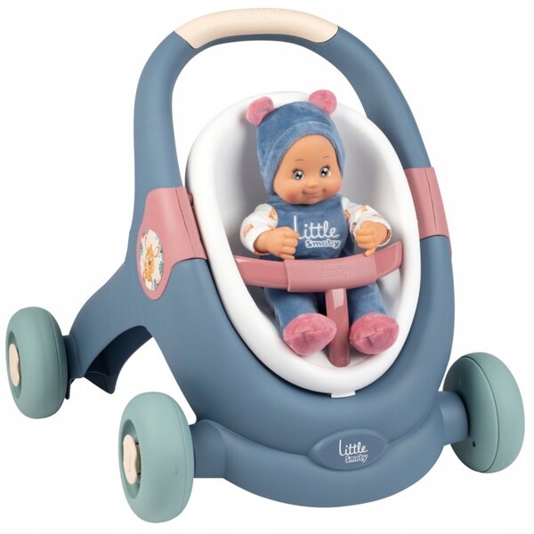 3in1 Lauflernwagen mit Smoby Little Puppe – Kinderwagen und Sportwagen für Kinder ab 12 Monaten