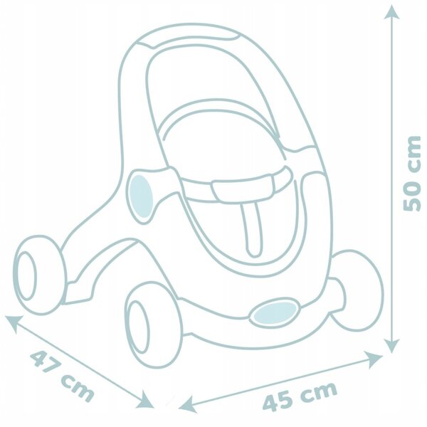 3in1 Lauflernwagen mit Smoby Little Puppe – Kinderwagen und Sportwagen für Kinder ab 12 Monaten