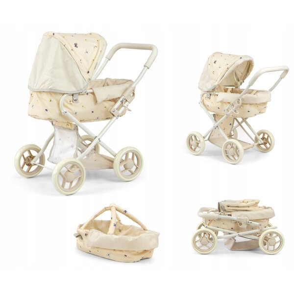 Deep Milly Mally Alice Puppenwagen mit Zubehör und waschbarem Stoff