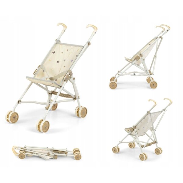 Milly Mally Julia Nature Puppenwagen für Kinder ab 3 Jahren
