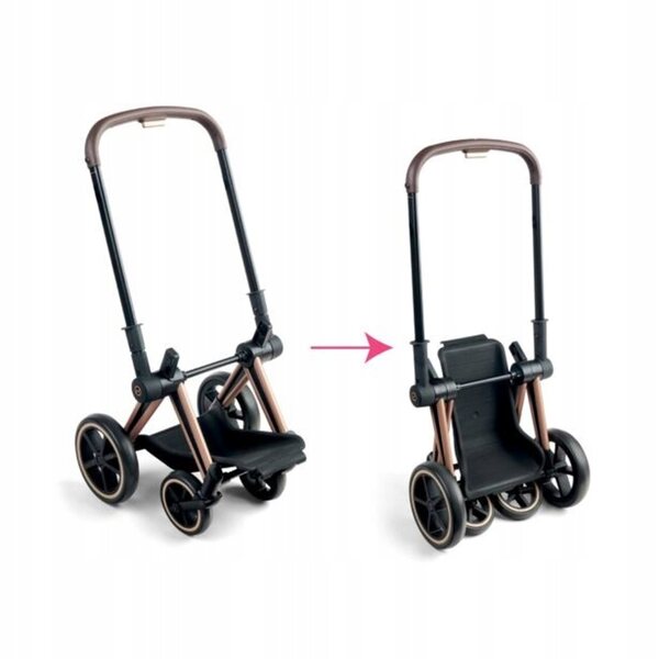 Corolle Cybex 3 in 1 Kinderwagen für Puppen von 36 bis 52 cm – Schwarz