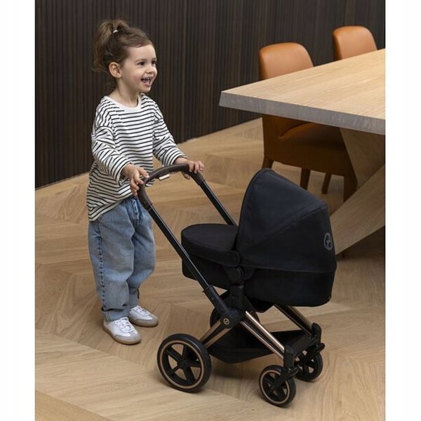 Corolle Cybex 3 in 1 Kinderwagen für Puppen von 36 bis 52 cm – Schwarz