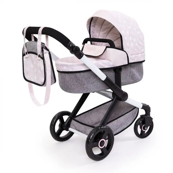 Bayer Design Xeo 2 in 1 verstellbarer Puppenwagen Beige für Kinder