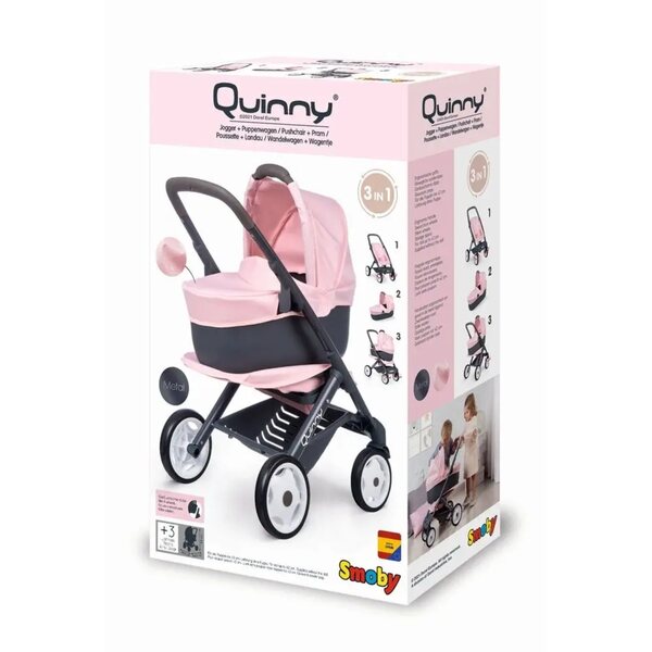Smoby Maxi-Cosi Quinny 3 i 1 dukkevogn - klapvogn og barnevogn