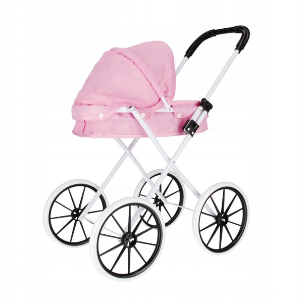 MEGA CREATIVE Puppenwagen in Metallic-Rosa – ein Spielzeug für Mädchen ab 3 Jahren