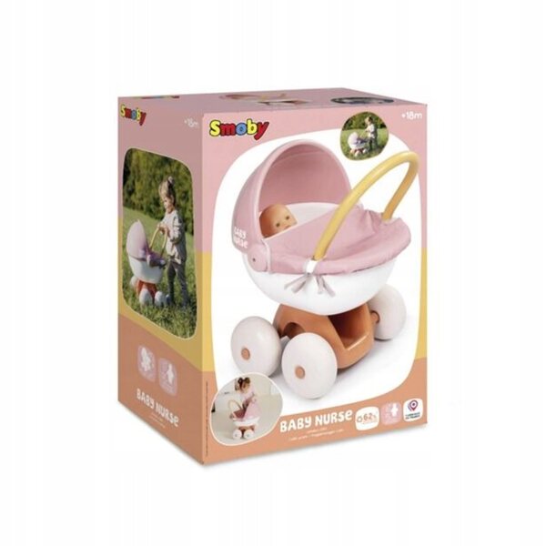 Tiefer Kinderwagen für Smoby Baby Nurse Puppen, stabil und waschbar