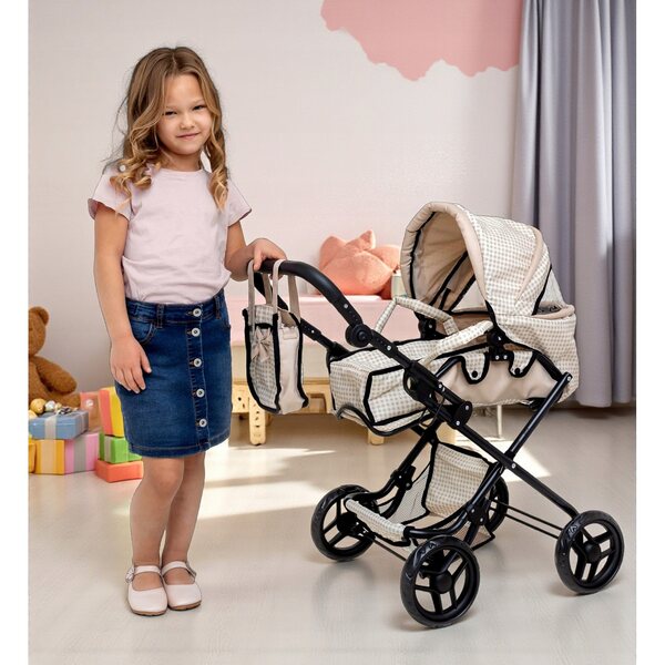 Doris 3in1 Puppenwagen mit Gondel, Kinderwagen und Tasche: Spaß und Funktionalität