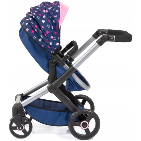 Bayer Design XEO 2 in 1 Puppenwagen mit Stubenwagen und Zubehör rosa