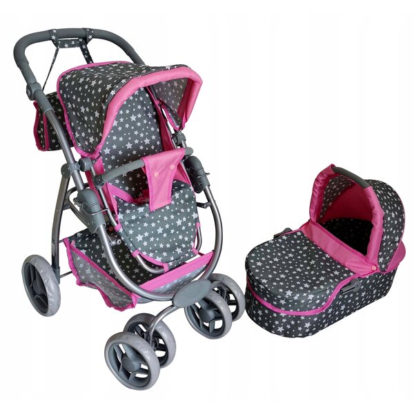 MarioToys 4-in-1-Multifunktions-Puppenwagen mit Gondel und Tasche