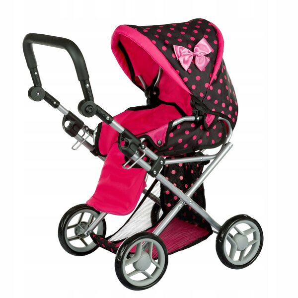 Trio 3-in-1-Kinderwagen für Kinderplay-Puppen mit Metallstruktur und Schaumstoffrädern