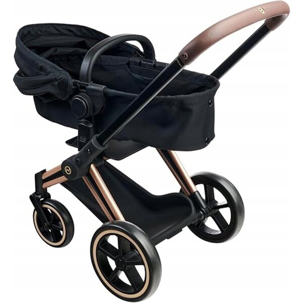 Corolle 3 in 1 Puppenwagen schwarz – Kinderwagen, Gondel, Kinderbett
