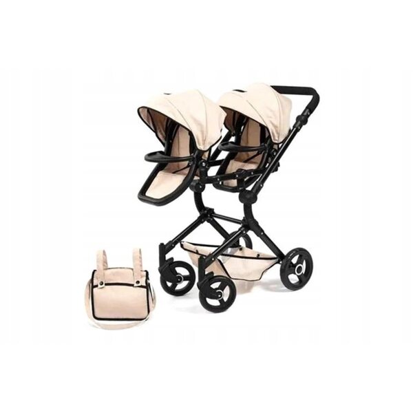 Passeggino per Bambole Gemellare Twin Neo Beige Bayer Design
