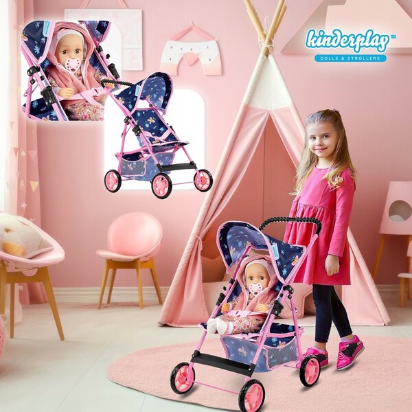 Kinderplay leichter und faltbarer Puppenwagen, Aluminiumstruktur