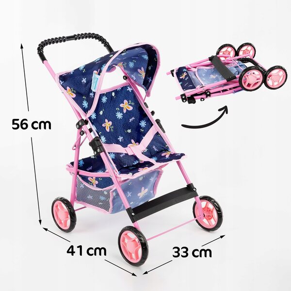 Kinderplay leichter und faltbarer Puppenwagen, Aluminiumstruktur