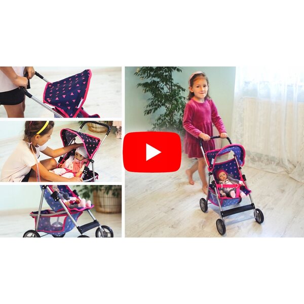 Kinderplay leichter und faltbarer Puppenwagen, Aluminiumstruktur