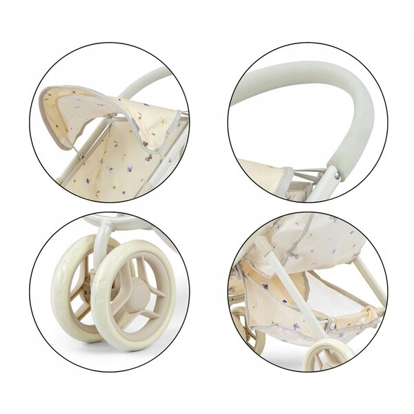 Milly Mally Susie: Passeggino per Bambole con Cappottina e Ruote in Schiuma