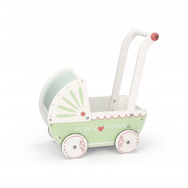 Houten poppenwagen - een veilige, duurzame en ergonomische duwer voor de kleintjes