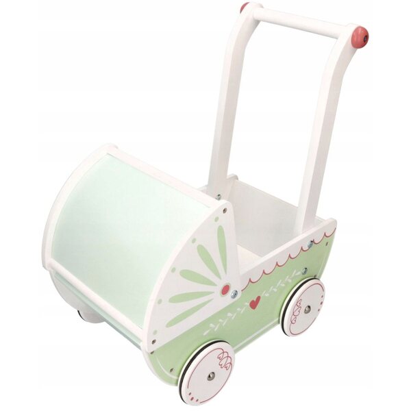 Houten poppenwagen - een veilige, duurzame en ergonomische duwer voor de kleintjes