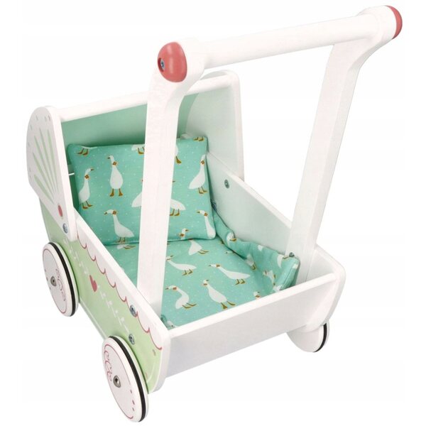 Houten poppenwagen - een veilige, duurzame en ergonomische duwer voor de kleintjes