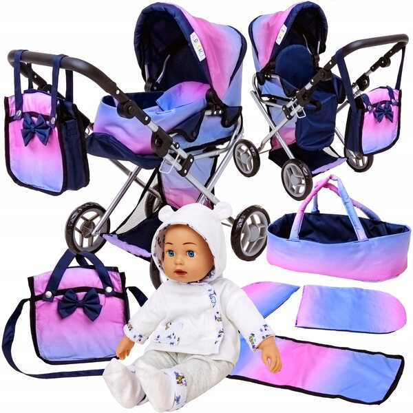 Doris 3-in-1-Puppenwagen mit sprechender Puppe: geht und sinkt