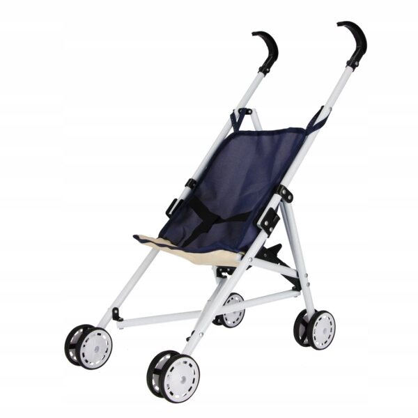 Mega kreativer Marineblau-Metallic-Sonnenschirm-Puppenwagen