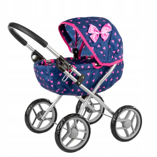 Kinderspiel-Puppenwagen mit tiefer Gondel und weichem Griff
