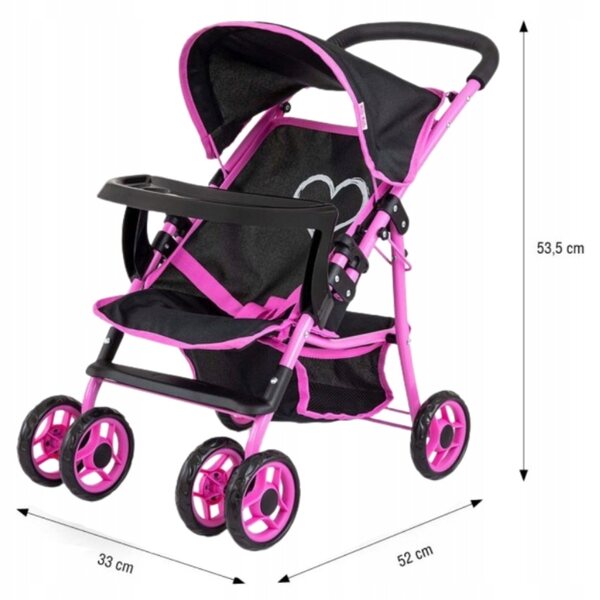 Milly Mally Kate Passeggino per Bambole Realistico e Pieghevole con Accessori