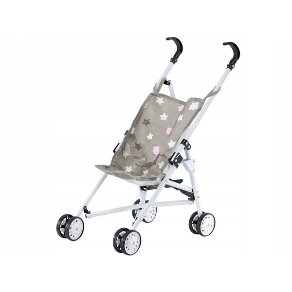 Carrozzina Profonda per Bambole Bayer Design Pieghevole con Grafica Decorativa