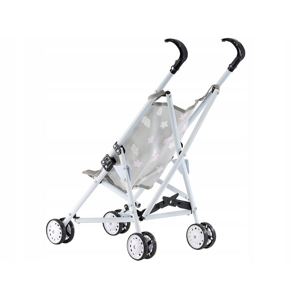 Carrozzina Profonda per Bambole Bayer Design Pieghevole con Grafica Decorativa